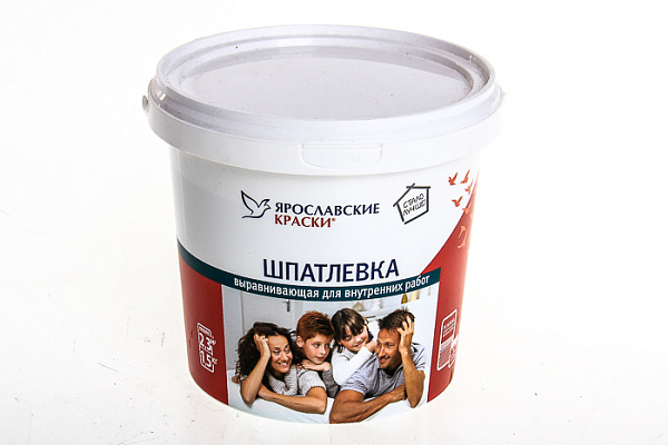 Шпатлевка Ярославские Краски выравнивающая для внутренних работ (1,5кг) 