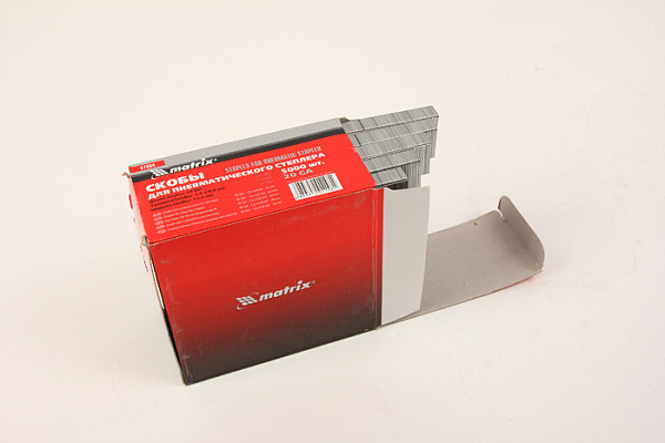 Скобы MATRIX для пневмостеплера 22мм 5000 шт. (57664)