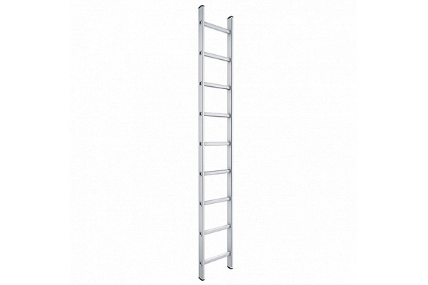 Лестница алюминиевая 9 ступеней приставная СИБРТЕХ h=2,58м, до 150кг (97829)