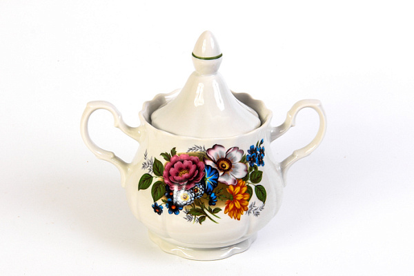 Сахарница БУКЕТ ЦВЕТОВ Белоруссия 550мл (2с0293/1)