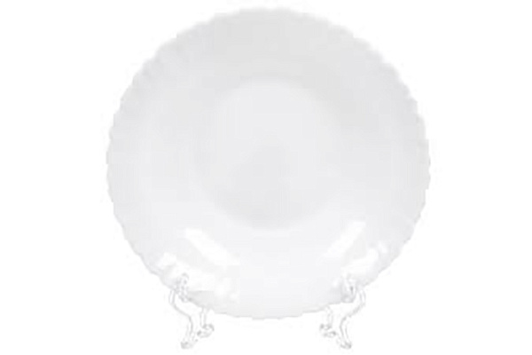 Тарелка суповая, стеклокерамика, 21.5 см, 620 мл, круглая, Белая, Daniks, NHSP85 (345350)
