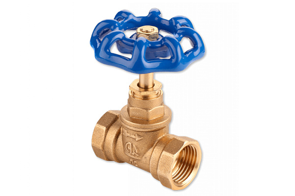 Вентиль запорный латунный ДУ50 (2) Г/Г AQUALINK, затвор-резина, 15Б3р (04905) (16/2)