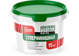 Шпатлевка полимерная готовая Старатели  "Суперфинишная" паста 15 кг