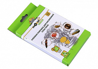 Клеевая ловушка для летающих и ползающих насекомых в горшки комнатных цветов NADZOR 12шт (PEST18)