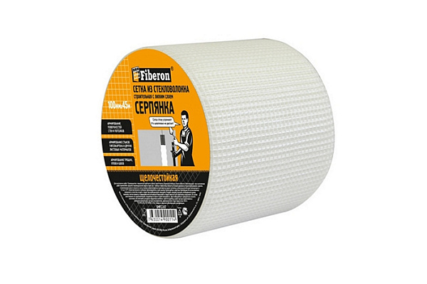 Лента серпянка "Fiberon" самоклеющая 100мм.х45м (SMF226T/18) 