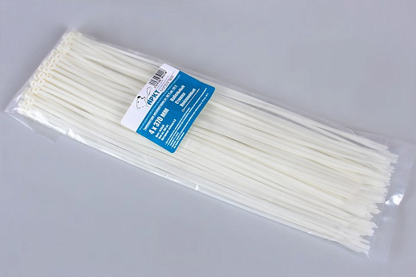 Хомуты Арктик морозостойкие 4 Х 370 белые (3,6 мм, 100шт/уп)