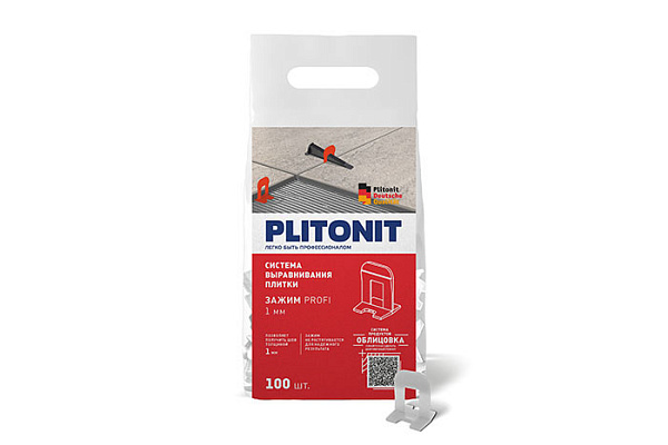 Зажим СВП PLITONIT PROFI SVP 1 мм пакет 100шт H008261 (368) (1/24)