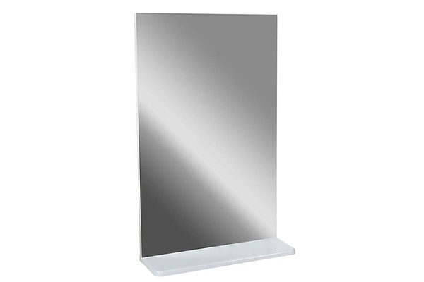 Зеркало с полкой Лайт 50 DORATIZ белый 500х140х700мм (2711.105)