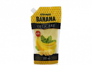 Мыло жидкое Delicare Body Fresh Банан Дой-пак 500мл (416)
