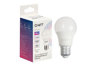 Лампа светодиодная HiTT-PL-A60-18-230-E27-3000 18Вт (0007)