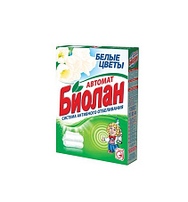 Порошок стиральный БИОЛАН автомат белые цветы 350г (1/24)