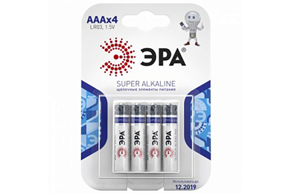 Элемент питания 06 ERA LR06 Alkaline BL4 (4/80) блистер/4шт. (849)