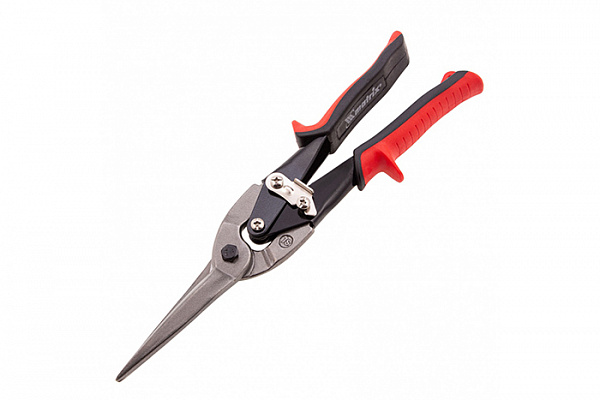 Ножницы по металлу MATRIX 285 мм, пряморежущие, удлиненные, обрезиненные рукоятки (78341)