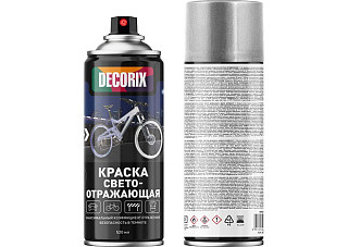 Аэрозольная светоотражающая краска DECORIX, 520 мл, прозрачная