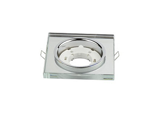 Светильник встраиваемый IN HOME GX53R-glass SMR КВАДРАТ под лампу GX53 зеркальный (4128)