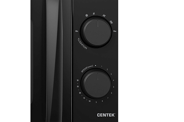 СВЧ Centek CT-1571 (Черный) 700Вт, 20л, 6 режимов, открывание дверцы ручкой, таймер 30 мин