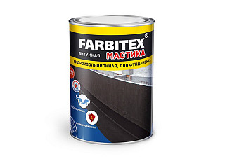 Мастика битумная FARBITEX гидроизоляционная (2,0кг) 