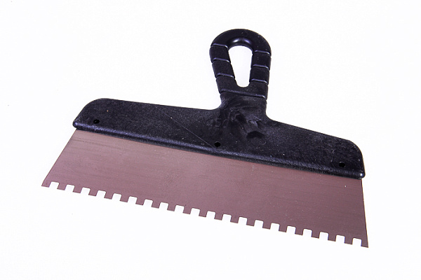 Шпатель нерж. зуб. пл./руч. 250мм зуб 6х6мм (85465)