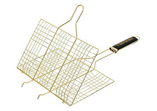 Решетка-гриль BOYSCOUT для 6 порций блюд, веер в ПОДАРОК, 54(+5)x33x22x2,5cм /12 (61313)