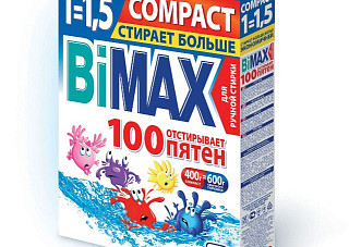 Стиральный порошок BiMAX (БИМАКС) Автомат Compact 100 пятен, 400 г /24