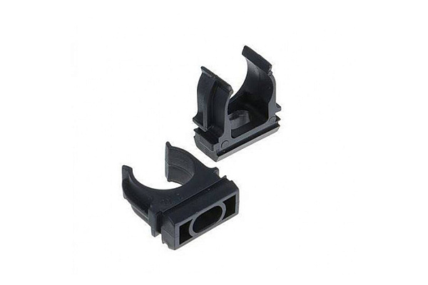 Крепеж-клипса для трубы ПНД 25 мм черная TDM (0405-0113) кратно 100шт.