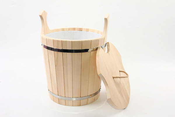 Запарник с крышкой 15л со вставкой