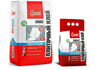 Клей плиточный Люкс Старатели 25кг 63 шт
