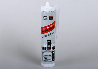 Герметик Sila PRO Max Sealant, Neutral Silicone силиконовый, нейтральный, белый 290мл.