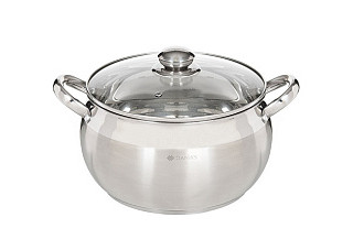 Кастрюля нержавеющая сталь Daniks Классика индукция SD-24 6,5л (225607)