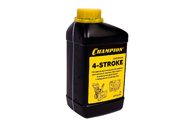 Масло 4-х тактное CHAMPION SAE 10W40 API SL/CF полусинтетика, зимнее (1л) (952853)