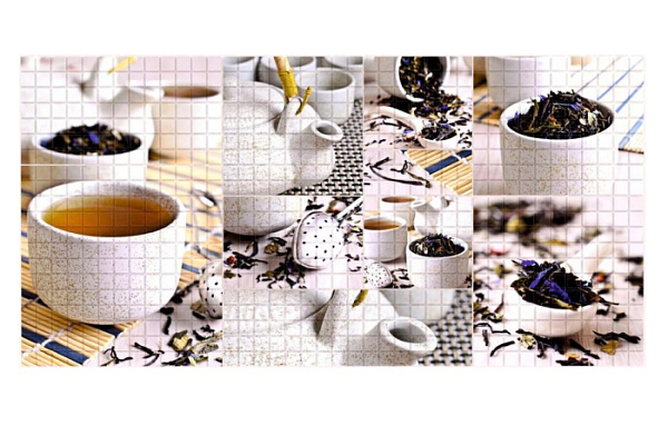 Панель ПВХ мозаика Чайная церемония 0,3х957х480мм (155чц) упаковка из 10шт