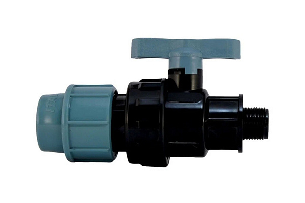 Кран ПЭ шаровой МУФТА-НР 32х3/4 