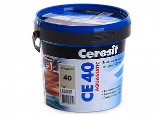 Затирка для швов CERESIT CЕ40/1 Aquastatic жасмин 1,0кг (2780262)