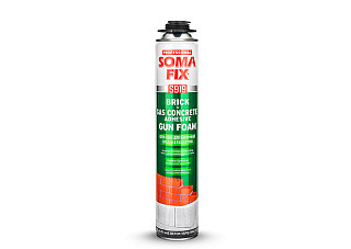 Пена монтажная SOMA FIX (пена-клей для кирпичной кладки и газобетона 750 мл) Турция S919