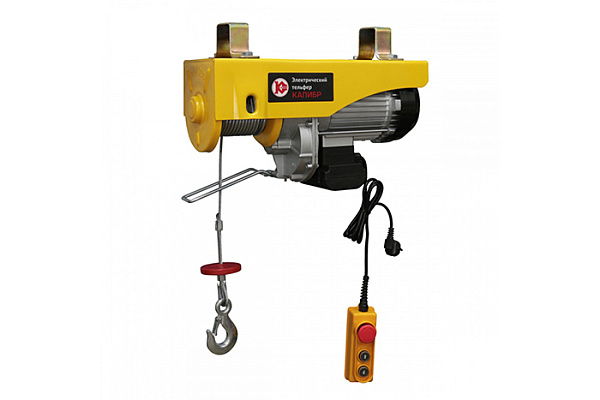 Электротельфер КАЛИБР ЭТФ-1200А (1800Вт, 1200кг/6м, 600кг/12м)