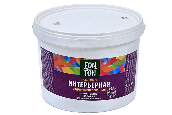 Краска интерьерная FonTon белая (3,0кг)