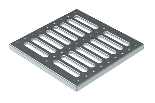 Решетка стальная штампованная оцинкованная SteeStart А15 (300х300мм)