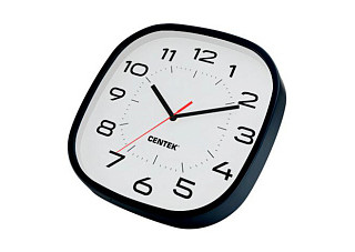 Часы настенные Centek СТ-7106 White (белый) d=30см, шаговый ход, кварцевый механизм