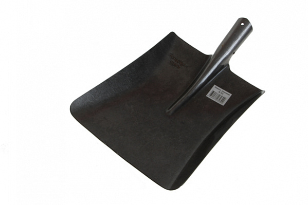 Лопата совковая S501-K1 (S-1)/K.4.(S1) рельсовая сталь прямоугольная, черная (без черенка)