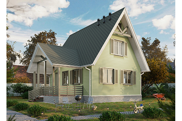 Сайдинг Docke PREMIUM Корабельный брус КИВИ (3600х232мм, 0.84м²) (в упак. 20шт)