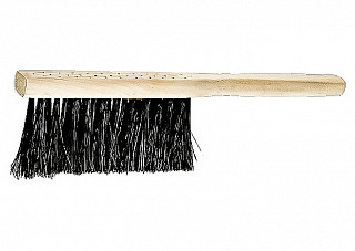 Щетка-сметка СИБРТЕХ 2-рядная, 280 мм, деревянная ручка (84629)