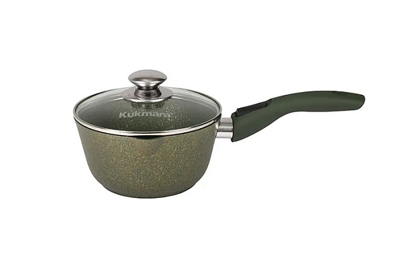 Ковш 1,5л с носиком, со съемн. ручк,стекл. кр, АП линия "Trendy style"(Malachite) г.Кукмор к0156tsml