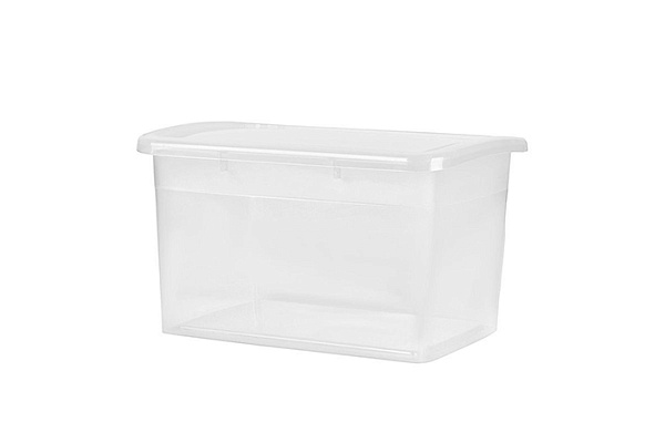 Ящик для хранения KEEPLEX Laconic с крышкой 14л 37х27,4х22,2см прозрачный KL2505 (1/6) (KL250511999)