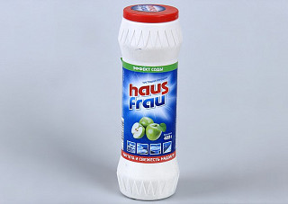 Чистящий порошок Haus Frau с ароматом Яблока 400г (677)