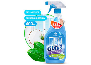 Блеск для стекол и зеркал GRASS Clean Glass голубая лагуна 0,6л (125247)