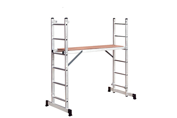 Лестница-помост алюминиевая 3 в1 СИБРТЕХ h=1,62м, до 150кг (97970)