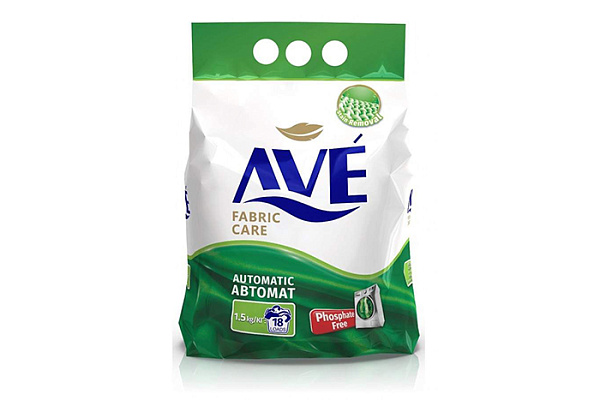 Порошок стиральный AVE автомат для всех видов тканей 1,5кг (1/8)