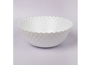 Салатник круглый 25см WHITE PO-240P (12/4)