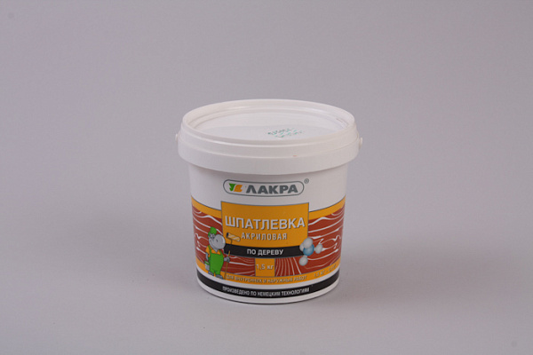 Шпатлевка ЛАКРА (1,5) по дереву БЕРЕЗА