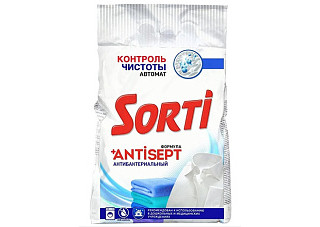Стиральный порошок SORTI (СОРТИ) Автомат Контроль чистоты 2,4кг (804)